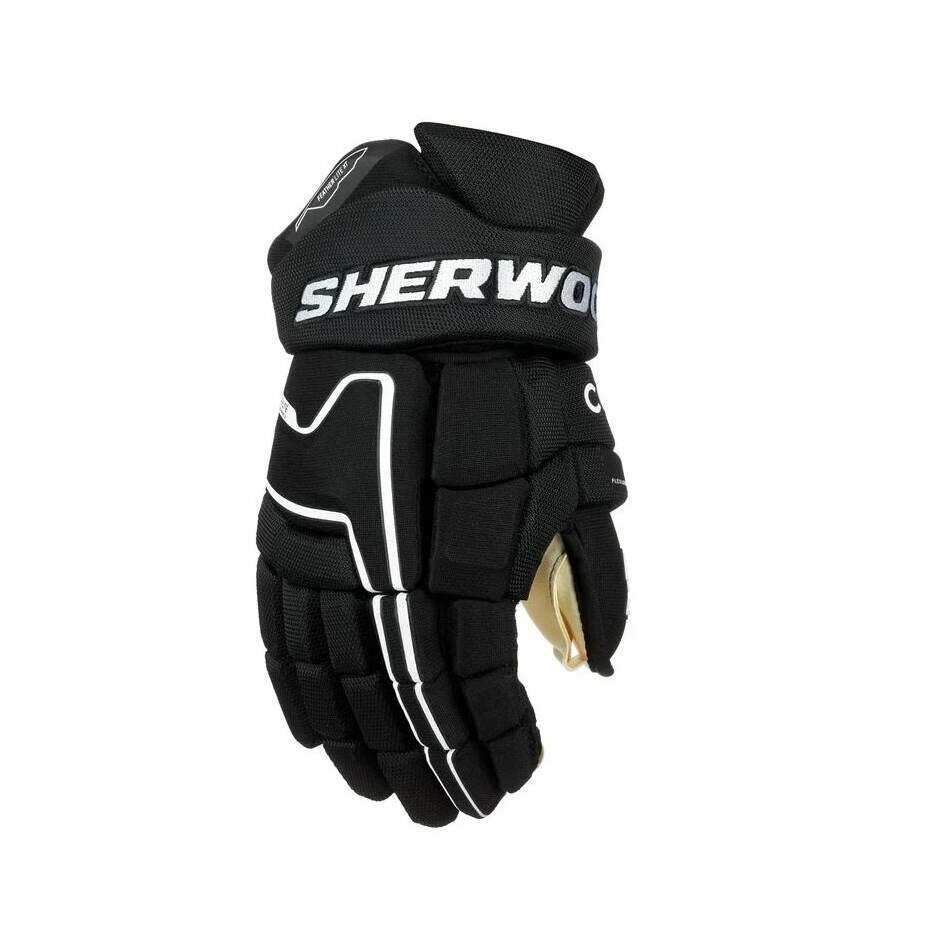 Sherwood Hokejové rukavice Sherwood Code Encrypt Pro JR, Junior, černá-bílá, 10"