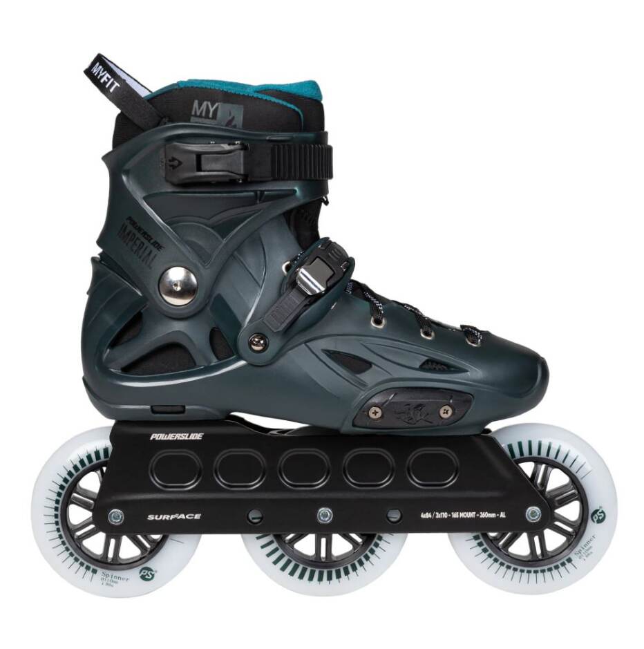 Powerslide Kolečkové brusle Powerslide Imperial Darkteal 110, 3x, 110, 39-40