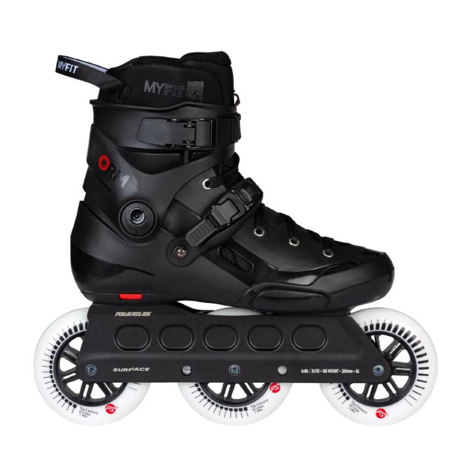 Powerslide Kolečkové brusle Powerslide Storm Black 110, 3x, 110, 43-44