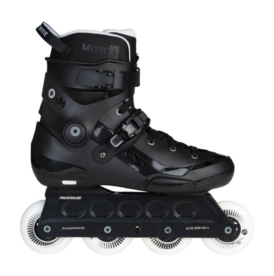 Powerslide Kolečkové brusle Powerslide Storm Black 80, 4x, 80, 37-38