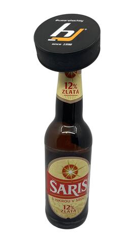 Hockey puck with opener Hejduk