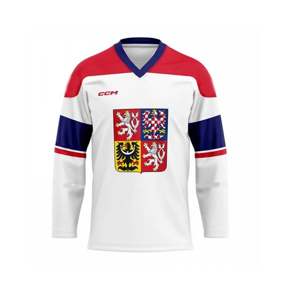 Dres české hokejové reprezentace 2023/2024 CCM Fandres replica - bílý Velikost: S