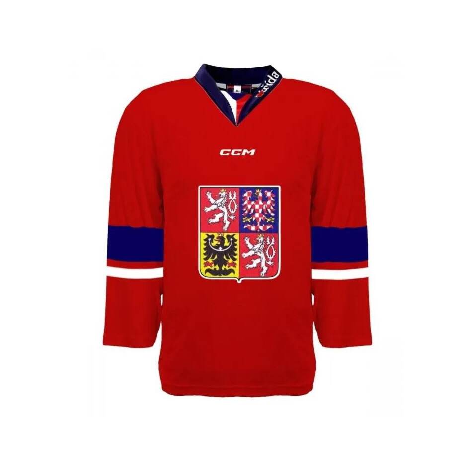 Dres české hokejové reprezentace 2023/2024 CCM Fandres replica - červený Velikost: XXL
