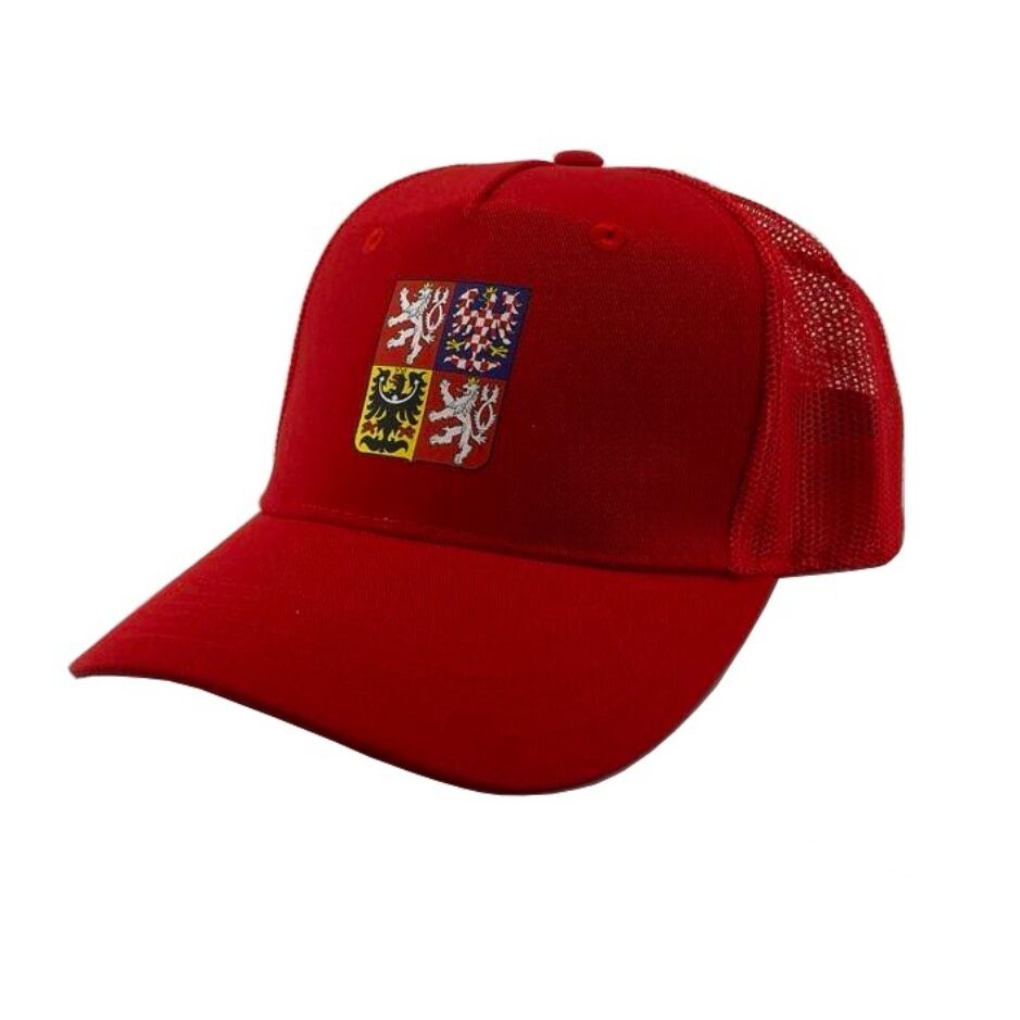 Hejduk Kšiltovka Czech National Emblem, červená, Senior