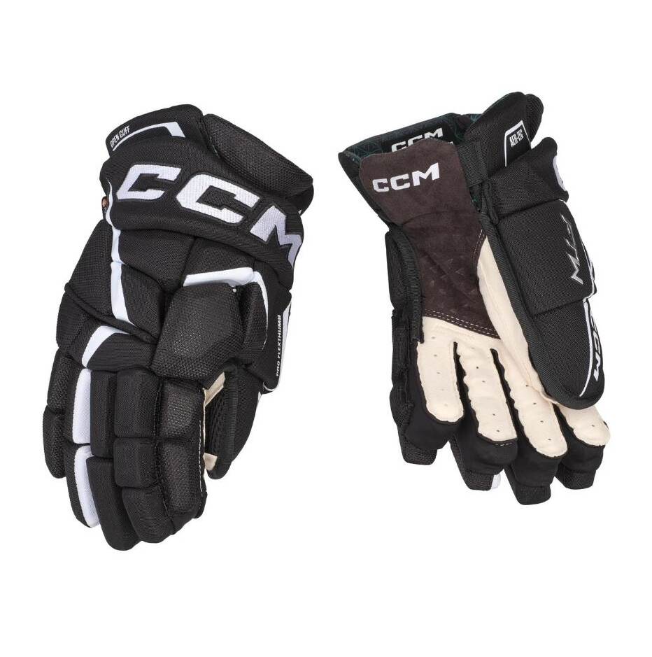CCM Dámské hokejové rukavice CCM Jetspeed FTWomen SR, Senior, 12", černá-bílá