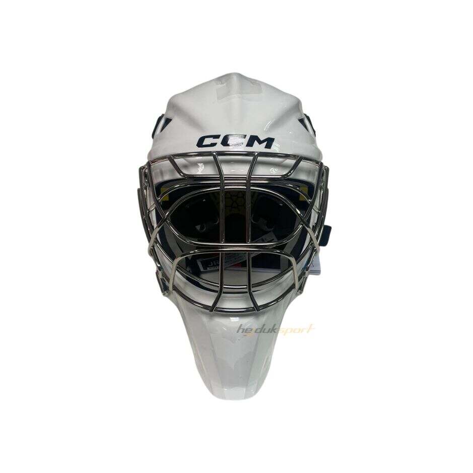 CCM Brankářská maska CCM Axis F5 JR, Junior, 52-57cm, bílá