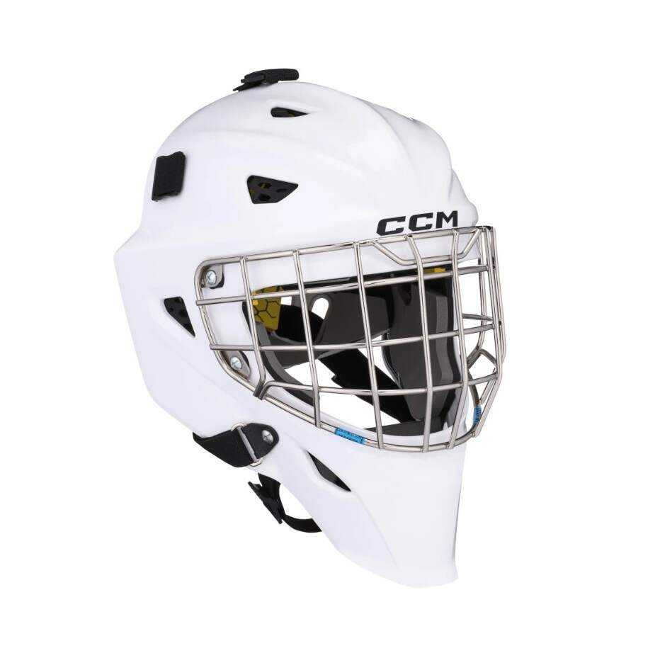 CCM Brankářská maska CCM Axis F5 YTH, Dětská, 50-53cm, bílá