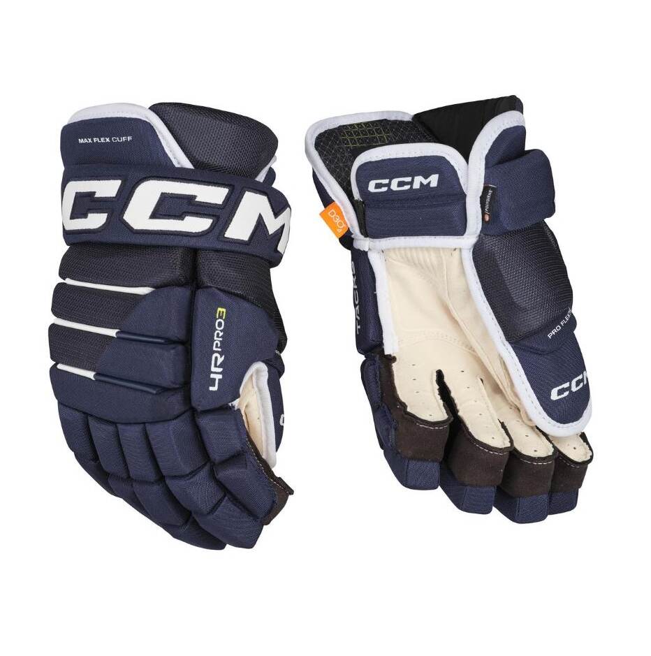 CCM Hokejové rukavice CCM Tacks 4R Pro3 SR, Senior, 14", tmavě modrá-bílá