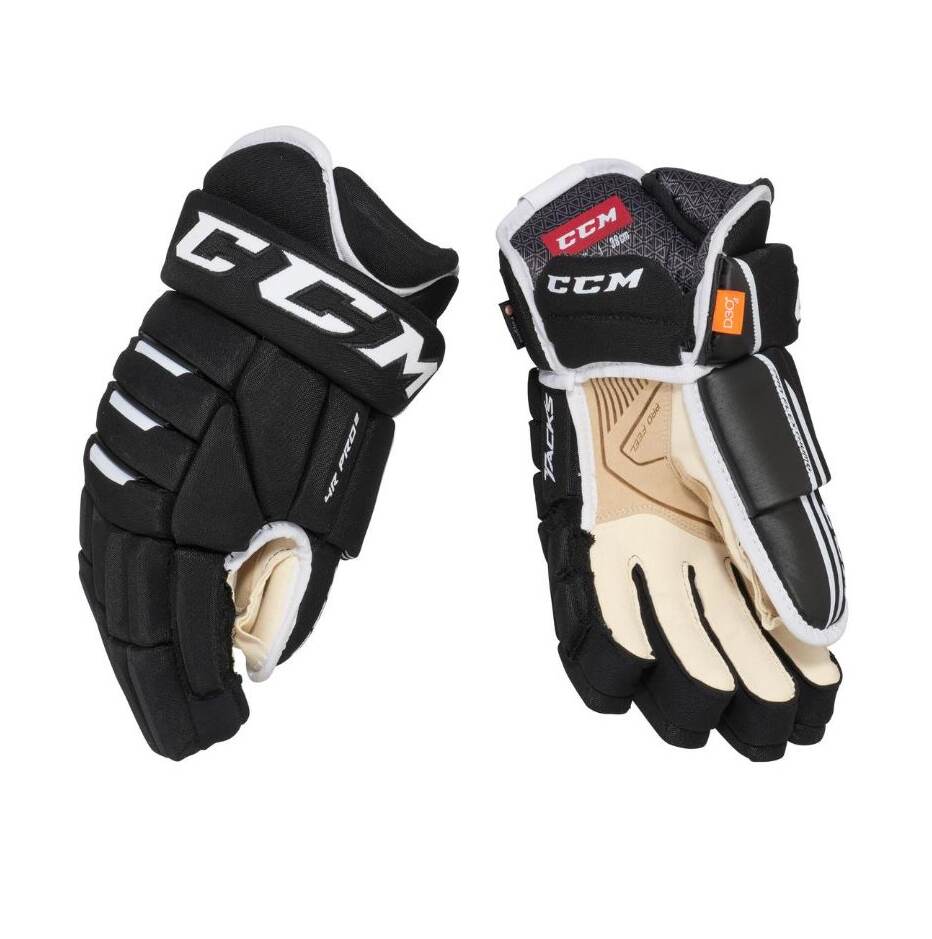 CCM Hokejové rukavice CCM Tacks 4R Pro3 SR, Senior, 13", černá-bílá