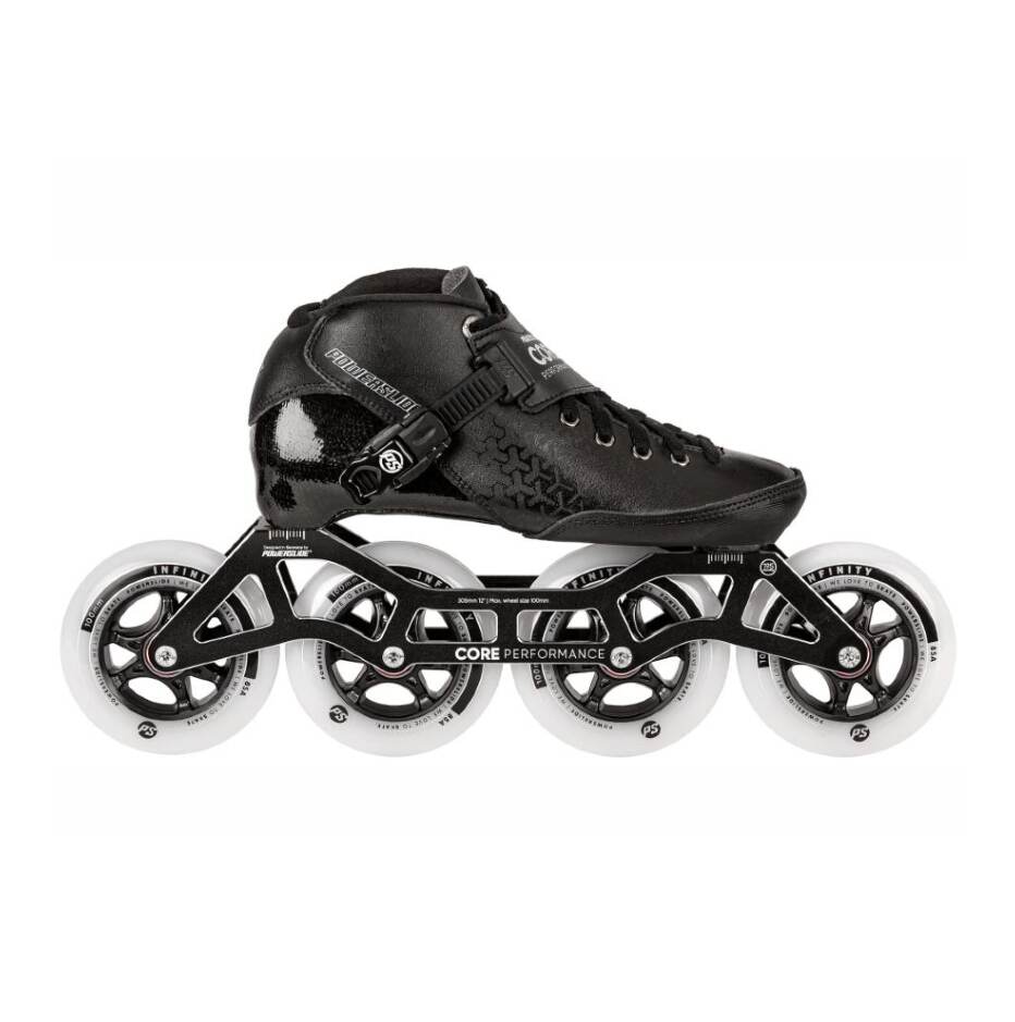 Powerslide Kolečkové brusle Powerslide Core Performance Black, 4x, 100, 39