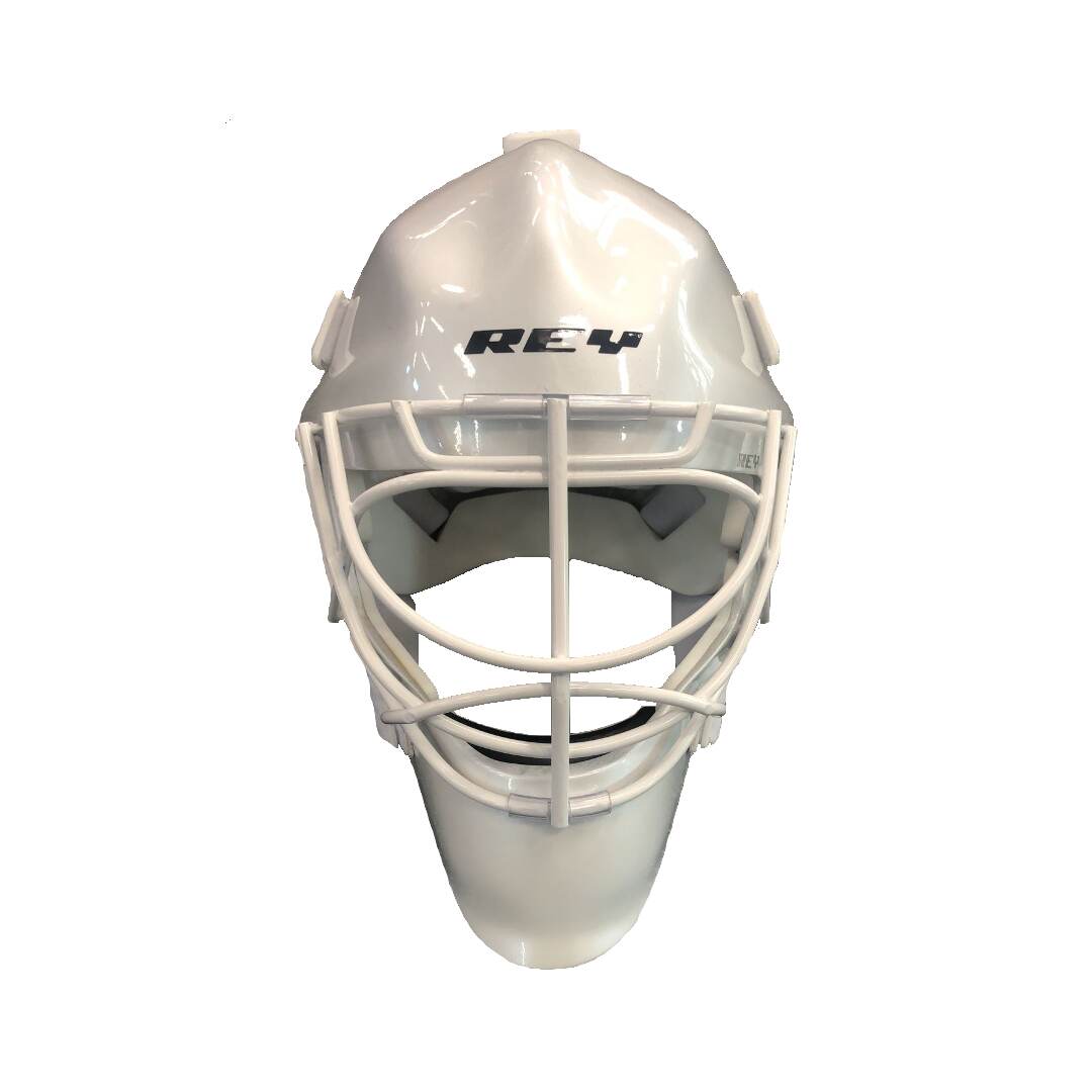 Rey Brankářská maska Rey Sauber Carbon Kevlar, bílá, Senior, 54-59cm