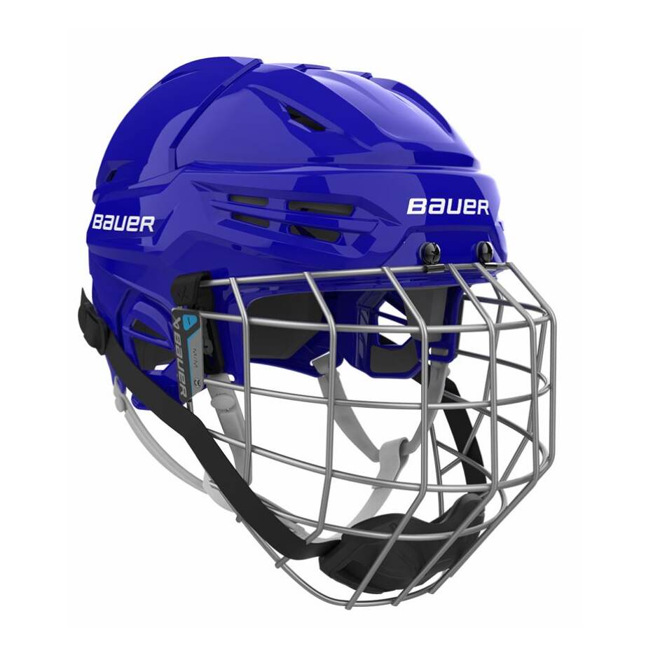 Bauer Hokejová helma Bauer Re-Akt 55 Combo SR, Senior, M, modrá, 56-60cm