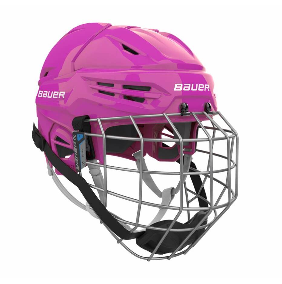 Bauer Hokejová helma Bauer Re-Akt 55 Combo SR, Senior, S, růžová, 52-57cm