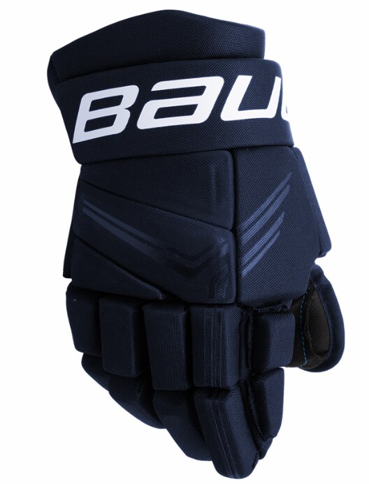 Bauer Hokejové rukavice Bauer X S24 JR, Junior, tmavě modrá, 10"