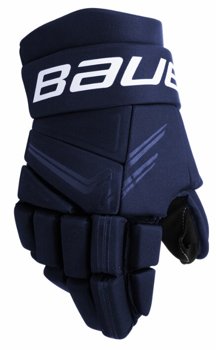 Bauer Hokejové rukavice Bauer X S24 SR, Senior, tmavě modrá, 15"