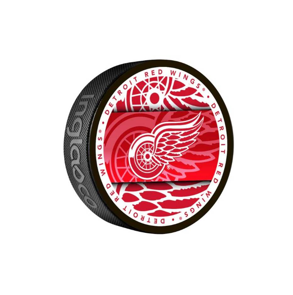 InGlasCo Fanouškovský puk NHL Medallion Blister (1ks), Detroit Red Wings