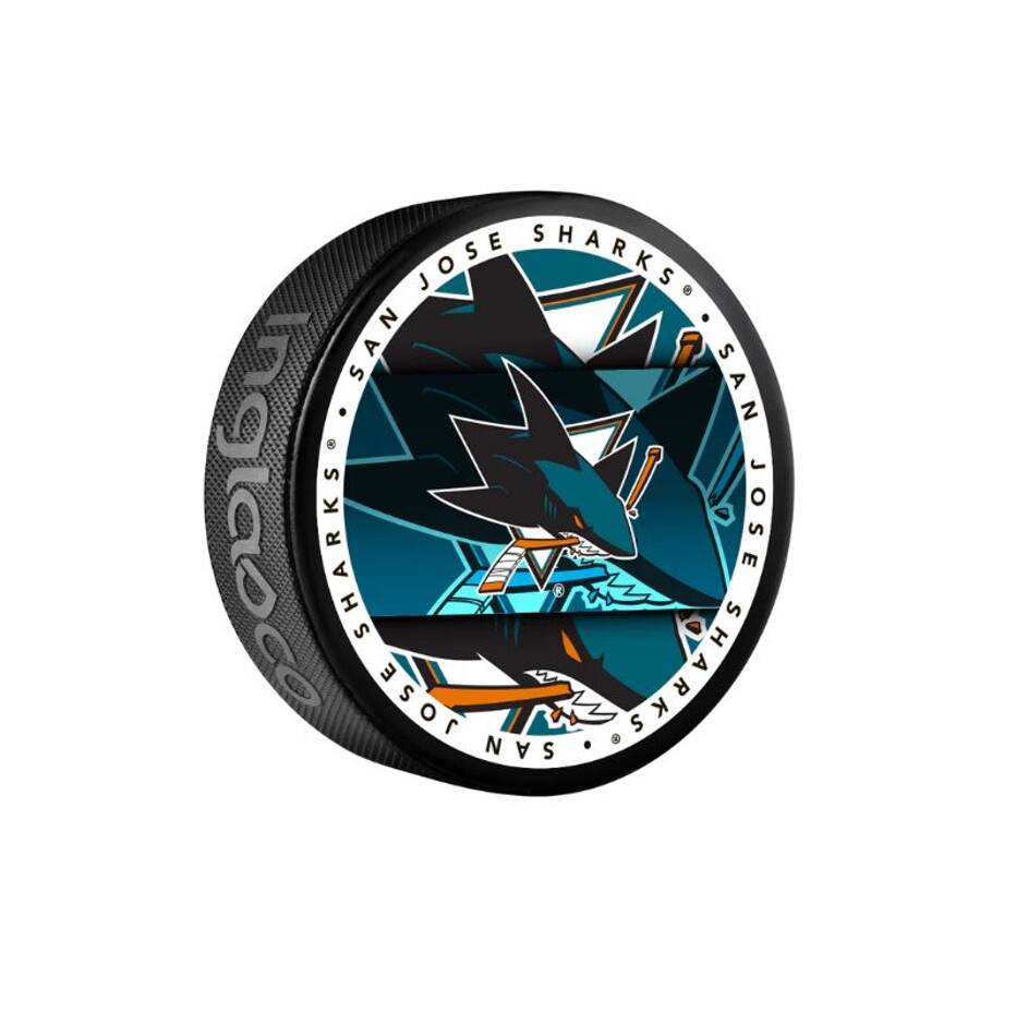 InGlasCo Fanouškovský puk NHL Medallion Blister (1ks), San Jose Sharks
