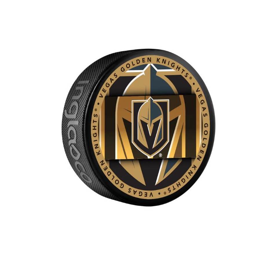 InGlasCo Fanouškovský puk NHL Medallion Blister (1ks), Vegas Golden Knights
