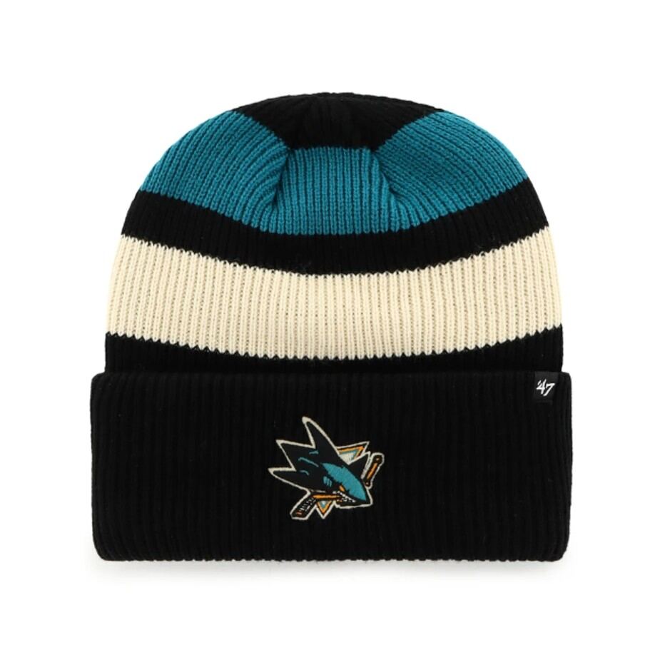 Pánská zimní čepice San Jose Sharks NHL Clubhouse Jennings ’47 Cuff Knit