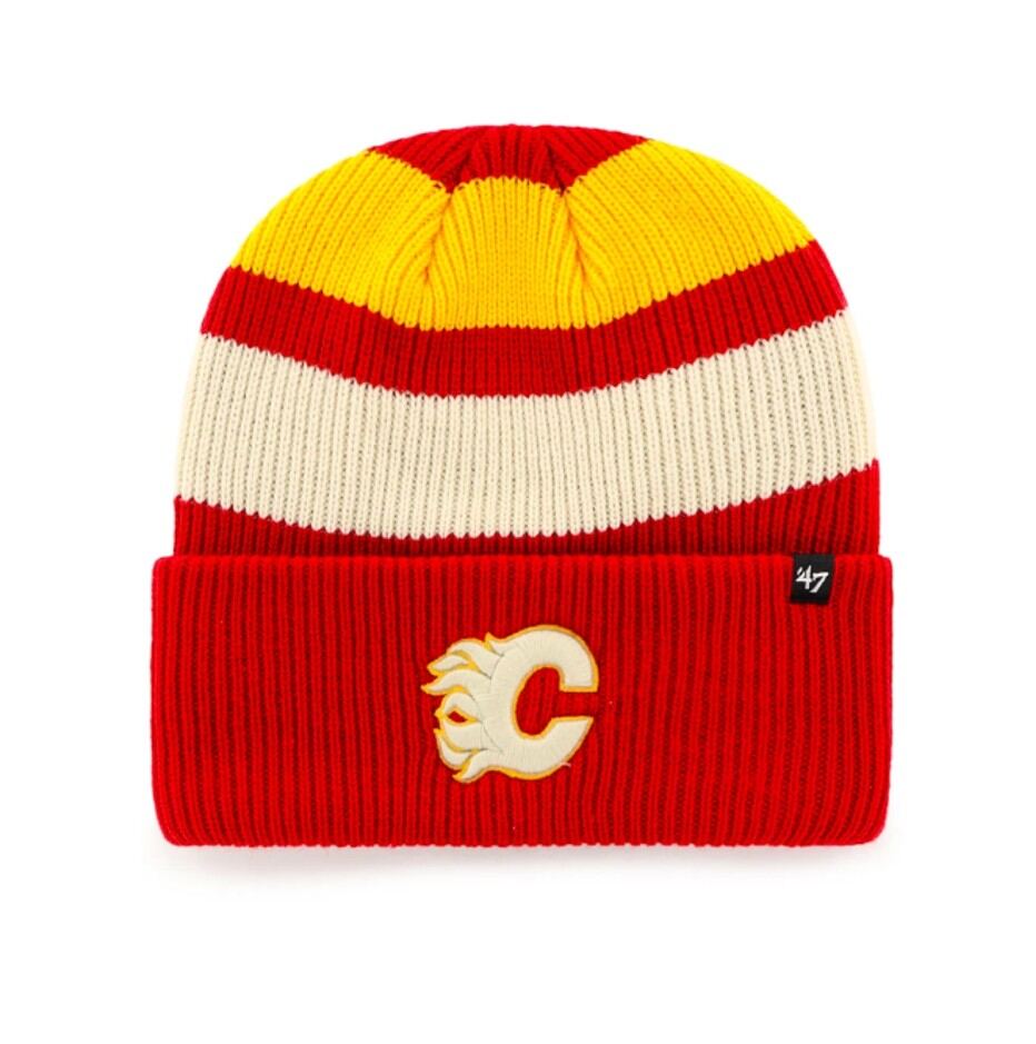 Pánská zimní čepice Calgary Flames NHL Clubhouse Jennings ’47 Cuff Knit