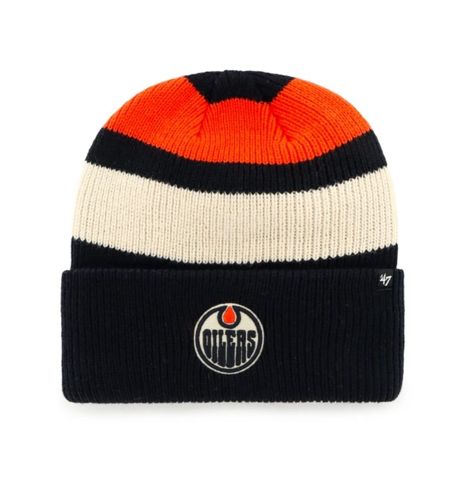 Pánská zimní čepice Edmonton Oilers NHL Clubhouse Jennings ’47 Cuff Knit