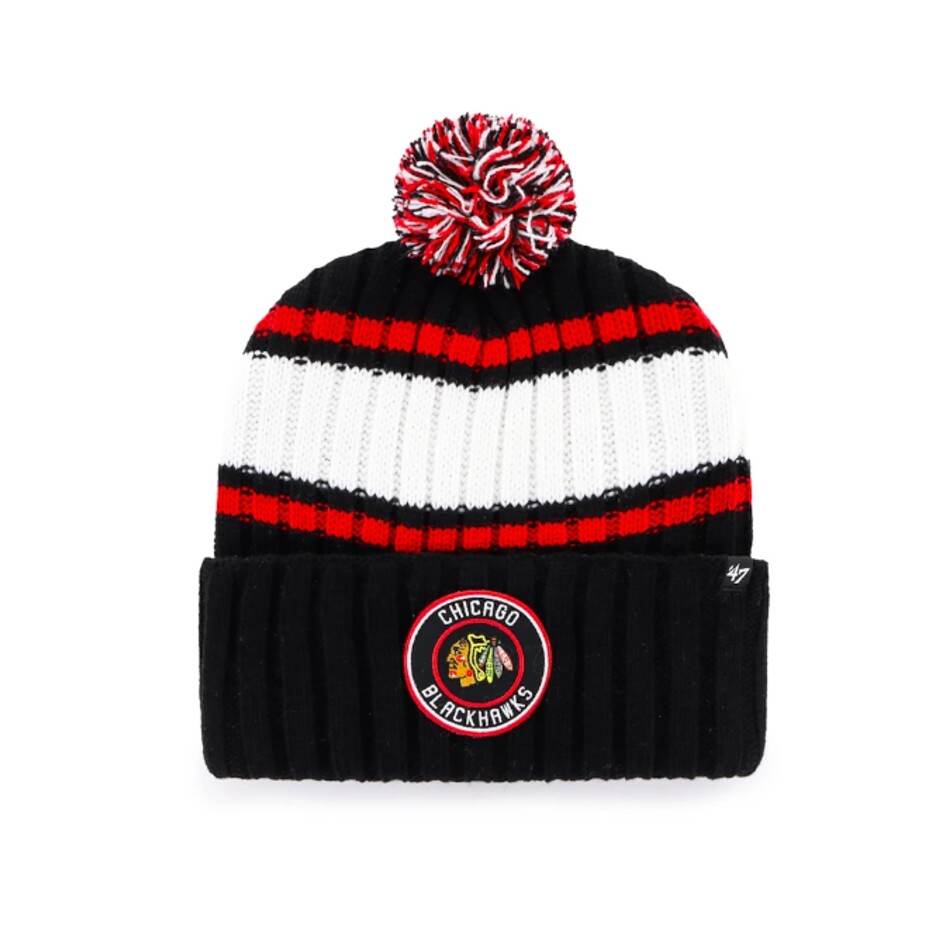 Pánská zimní čepice Chicago Blackhawks NHL Plateau ’47 Cuff Knit