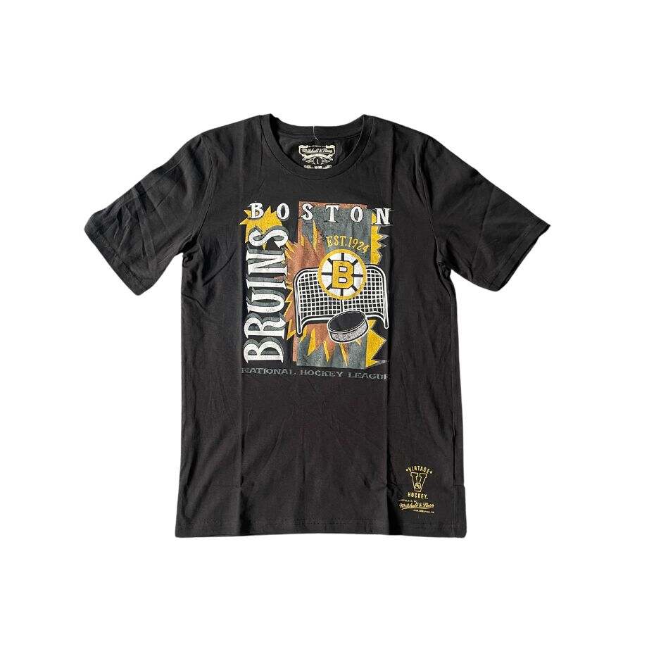Dětské tričko Boston Bruins NHL 90S POSTER Velikost: Dětské M (9 - 11 let)