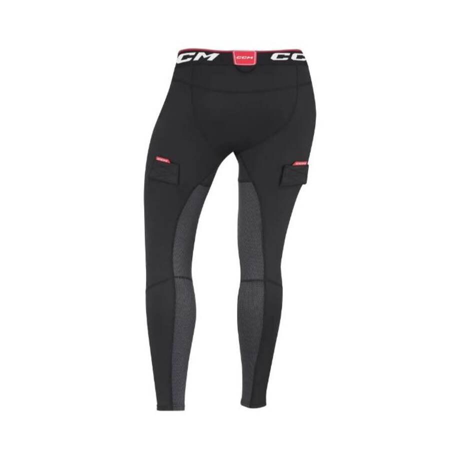 CCM Dámské kalhoty se suspenzorem CCM Compression Pant Jill SR, Senior, L, černá
