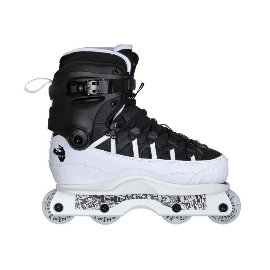 Powerslide Kolečkové brusle Iqon AG 15 Montre Livingston Pro Skate White/Black, 44, 4x, 58