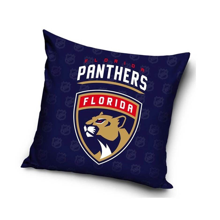 TipTrade Velurový Polštář NHL 40x40cm, Florida Panthers