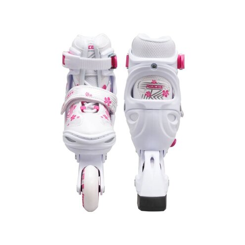 Dětské kolečkové brusle Roces Jokey 3.0 Girl White Pink