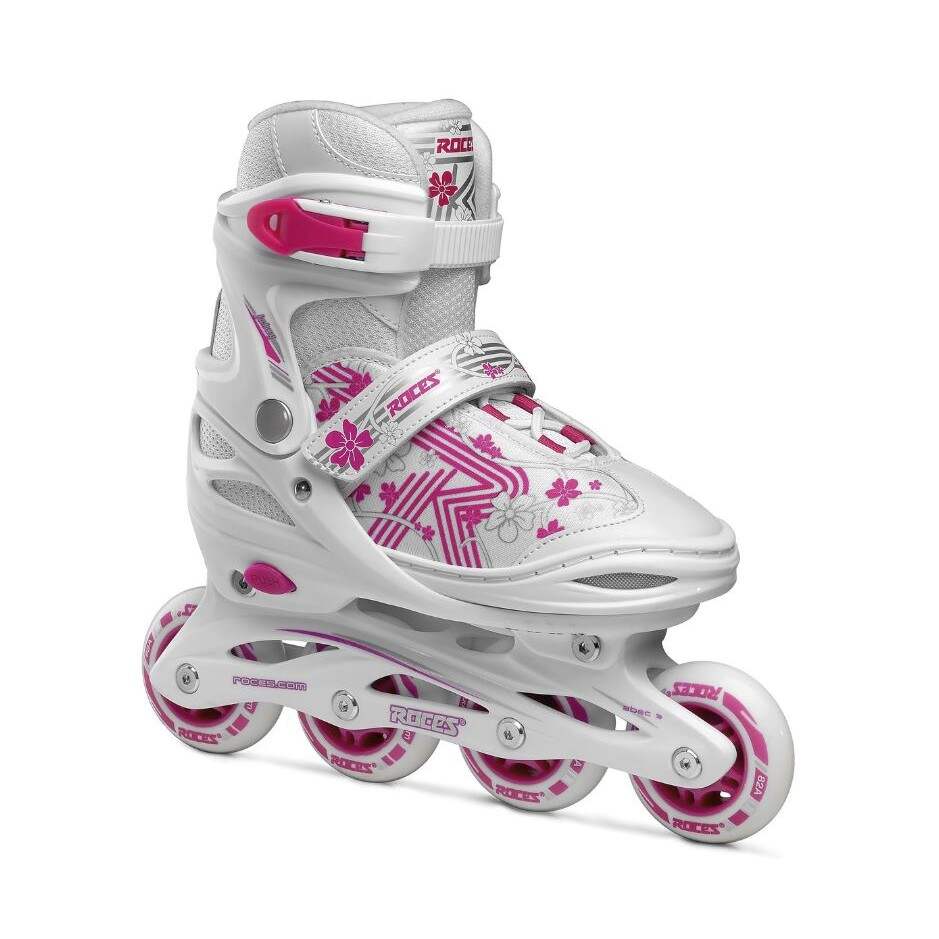 Roces Dětské kolečkové brusle Roces Jokey 3.0 Girl White Pink, 26-29, 4x, 70