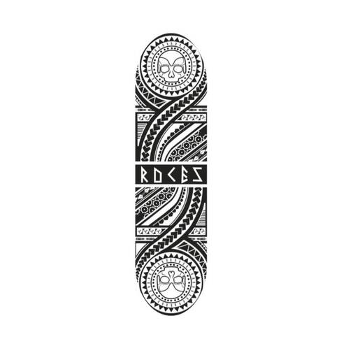 Skateboard Roces Tribal Black Concave