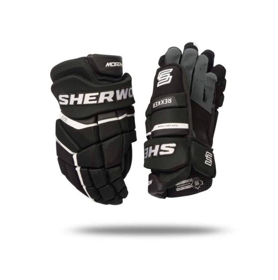 Sherwood Hokejové rukavice Sherwood Rekker Morph Pro SR, Senior, 13", černá-bílá