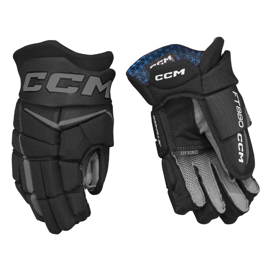 CCM Hokejové rukavice CCM Jetspeed FT880 JR, černá, Junior, 12"