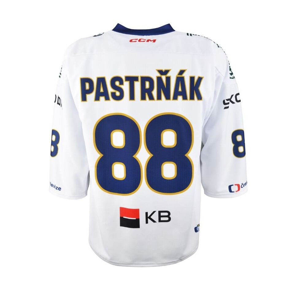 CCM Reprezentační dres CCM s reklamou bílý Pastrňák, Senior, bílá, S