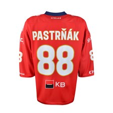 Reprezentační dres CCM s reklamou červený Pastrňák