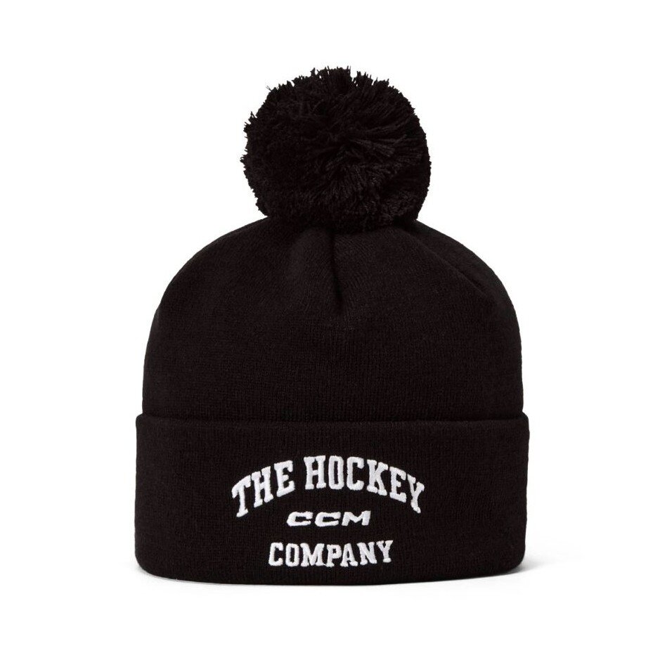 CCM Čepice CCM Athleisure Pom Knit, černá
