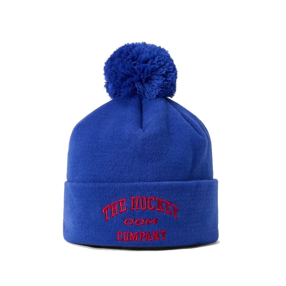 CCM Čepice CCM Athleisure Pom Knit, modrá