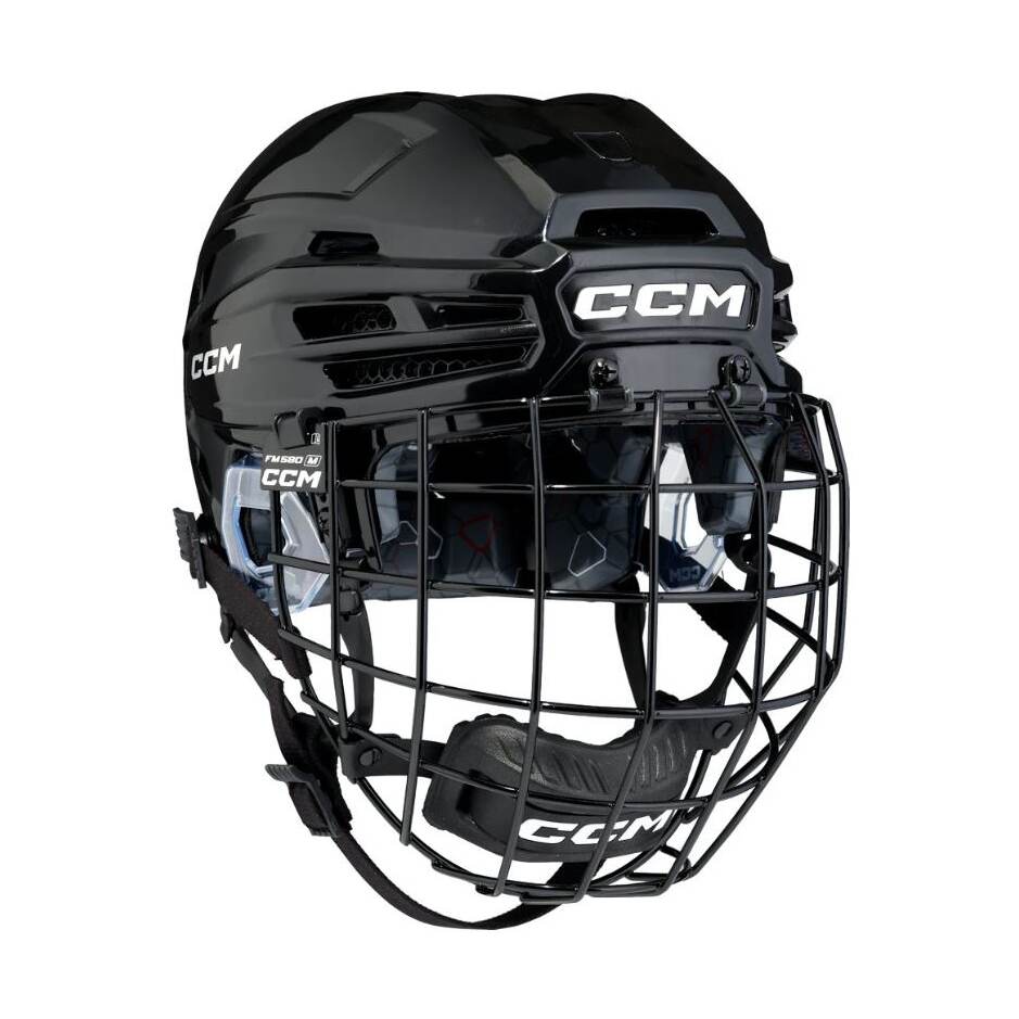 CCM Hokejová helma CCM Super Tacks 920 Combo SR, tmavě modrá, Senior, M, 54-60cm
