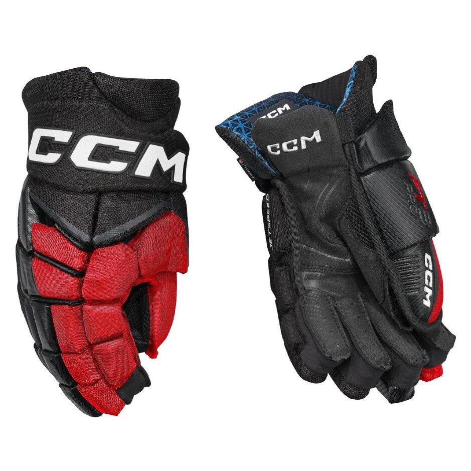 CCM Hokejové rukavice CCM Jetspeed FT8 Pro JR, černá-červená-bílá, Junior, 12"
