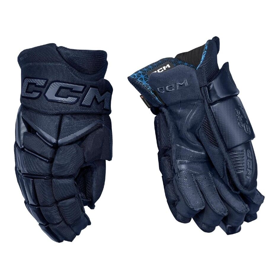 CCM Hokejové rukavice CCM Jetspeed FT8 Pro JR, tmavě modrá, Junior, 12"