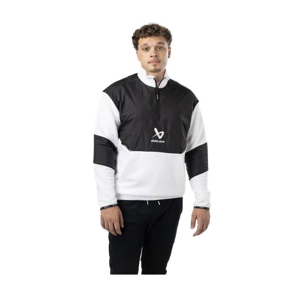 Bauer Mikina Bauer Team 1/2 Zip Pullover SR, bílá, Senior, XXL