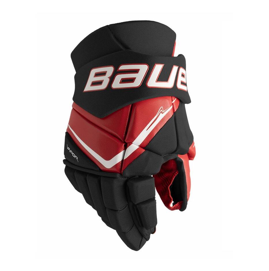 Bauer Hokejové rukavice Bauer Vapor Fly40 S25 INT, černá-červená, Intermediate, 12"