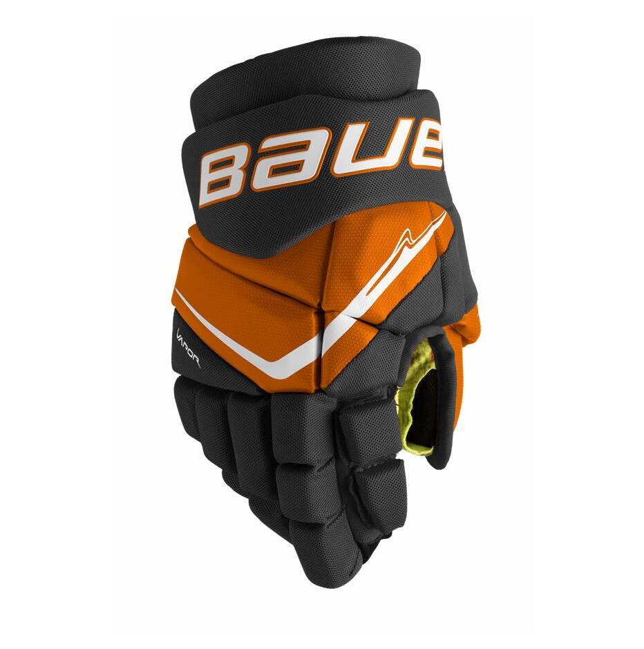 Bauer Hokejové rukavice Bauer Vapor Fly40 S25 JR, černá-oranžová, Junior, 11"