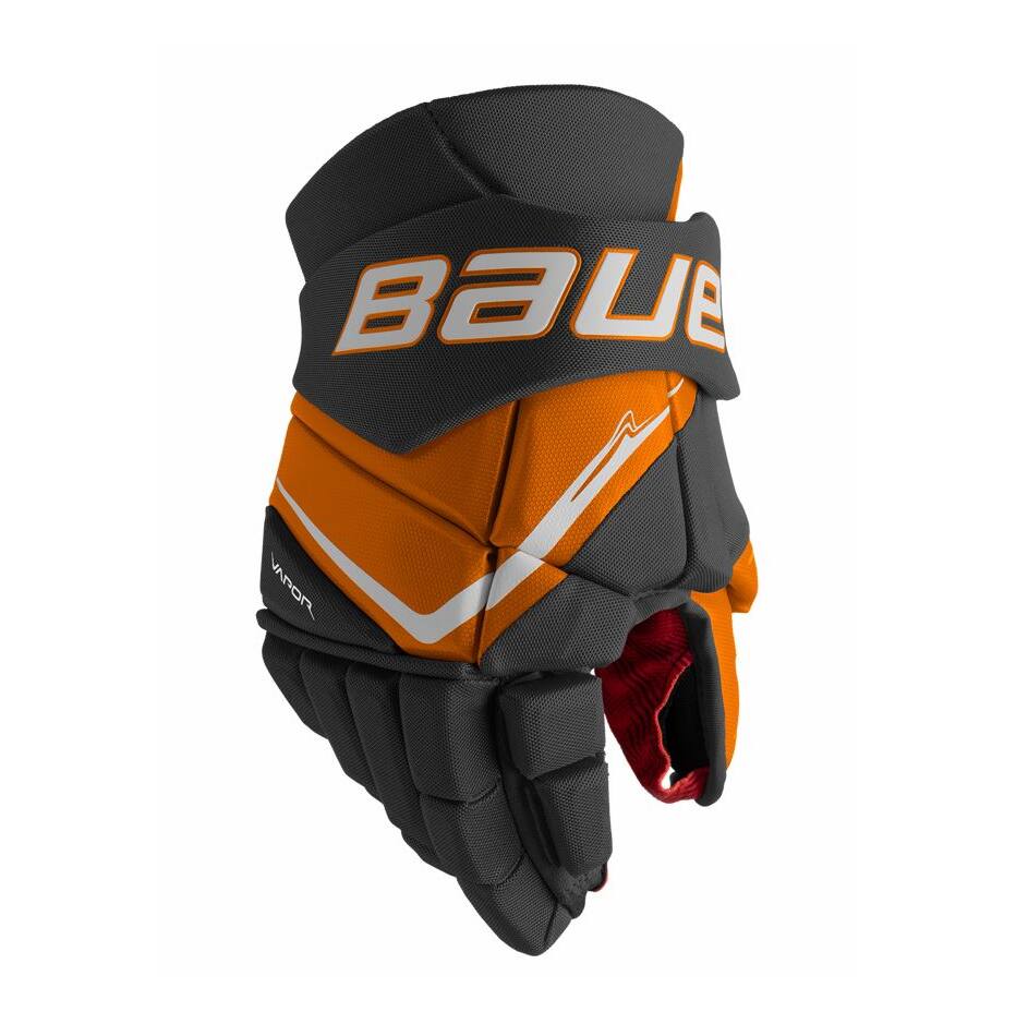Bauer Hokejové rukavice Bauer Vapor Fly40 S25 SR, černá-oranžová, Senior, 14"