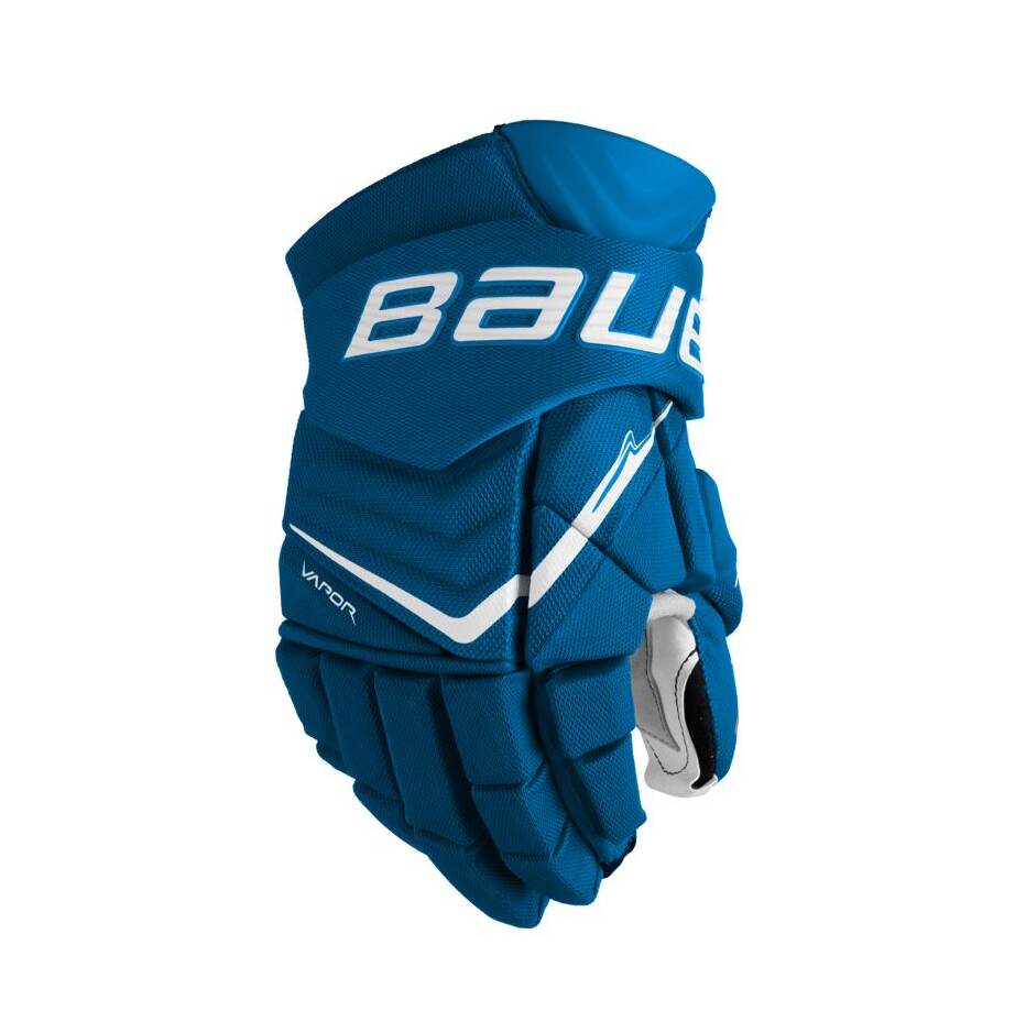 Bauer Hokejové rukavice Bauer Vapor FlyLite S25 JR, modrá, Junior, 11"