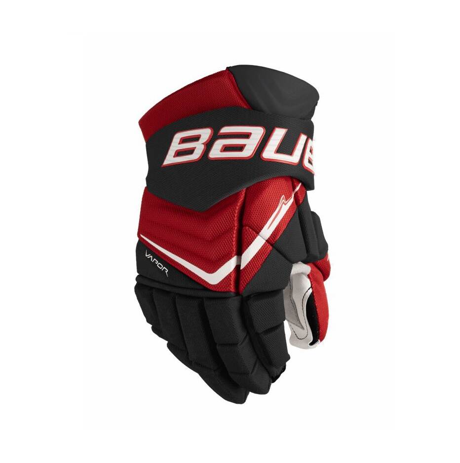 Bauer Hokejové rukavice Bauer Vapor FlyLite S25 JR, černá-červená, Junior, 10"