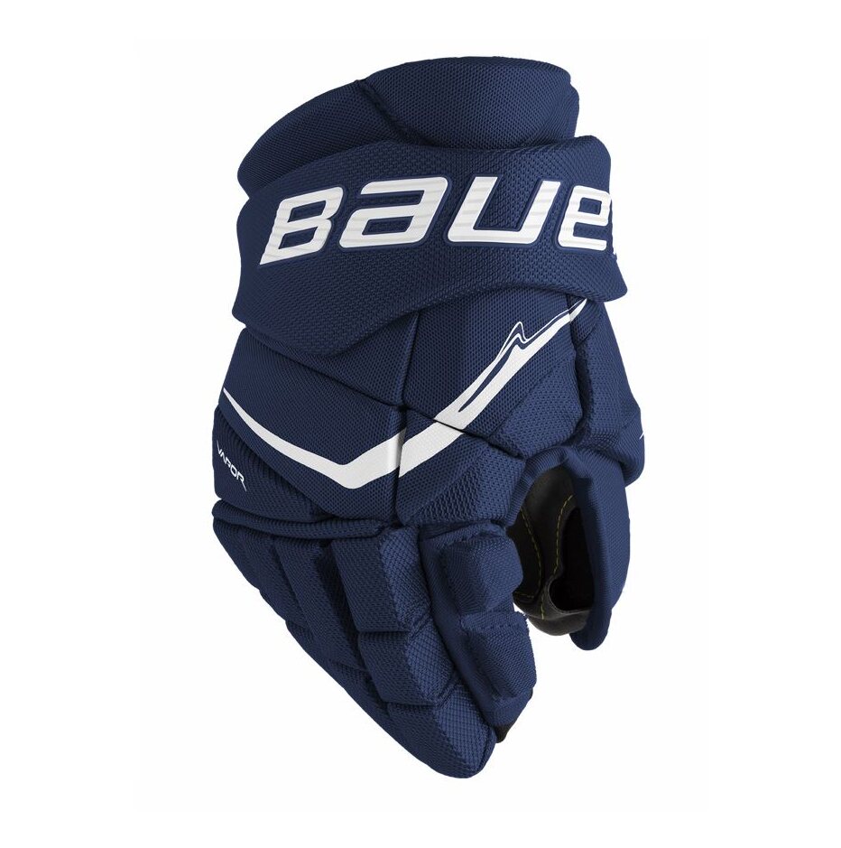 Bauer Hokejové rukavice Bauer Vapor FlyPro S25 JR, tmavě modrá, Junior, 11"