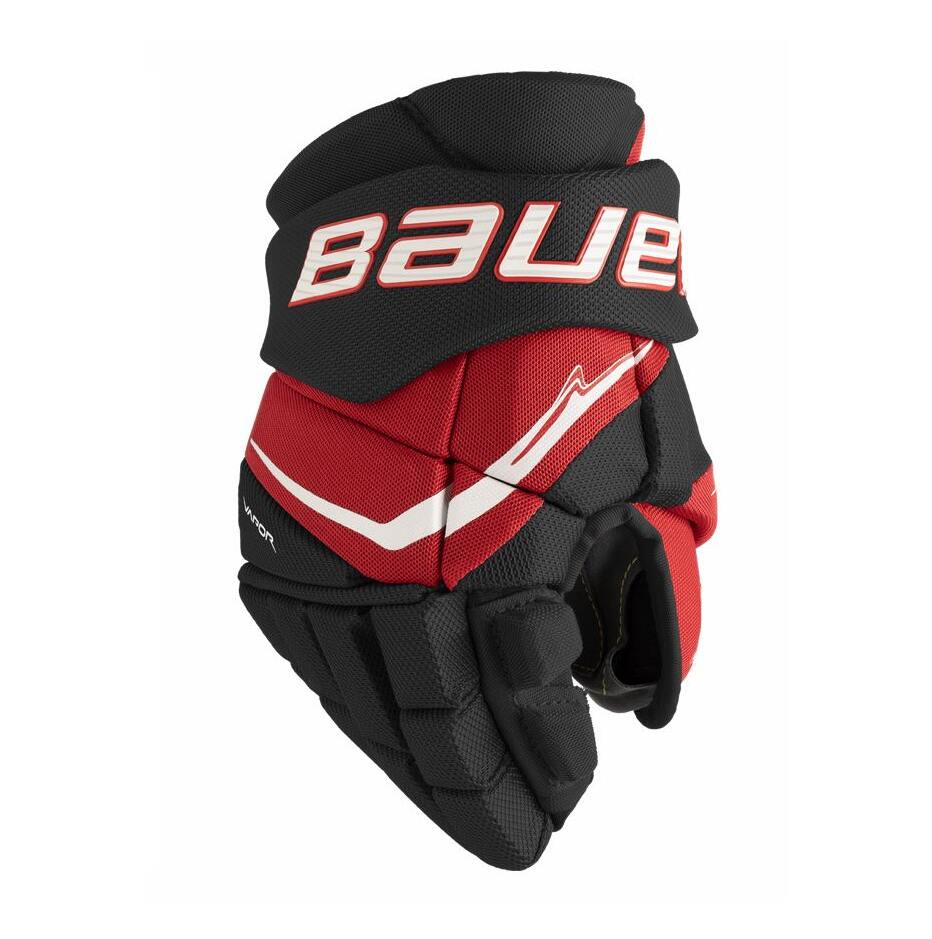 Bauer Hokejové rukavice Bauer Vapor FlyPro S25 JR, černá-červená, Junior, 11"